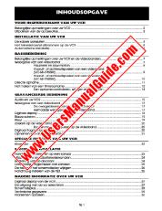 Ver VC-MH745SM/MH750SM pdf Manual de operación, holandés