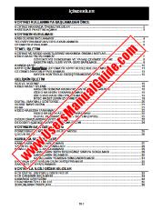 Ver VC-MH761GM pdf Manual de Operación, Turquía