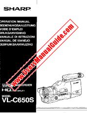 Ver VL-C650S pdf Manual de operación, extracto de idioma alemán.