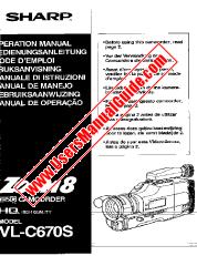 Ver VL-C670S pdf Manual de operación, extracto de idioma alemán.