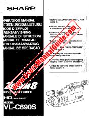 Ver VL-C690S pdf Manual de operación, extracto de idioma alemán.