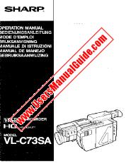 Ver VL-C73SA pdf Manual de operación, inglés, alemán, francés, holandés, italiano, español, sueco