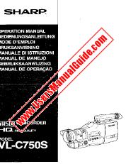 Vezi VL-C750S pdf Manual de funcționare, extractul de limbă portugheză