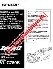View VL-C780S pdf Operation Manual, English, German, French, Swedish, Italian, Spanish, Dutch, Portuguese