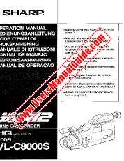 View VL-C8000S pdf Operation Manual, extract of language Portuguese