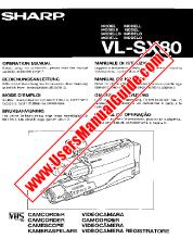 View VL-SX80 pdf Operation Manual, English, German, French, Swedish, Italian, Spanish, Dutch, Portuguese