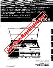 Ver VZ-1500H pdf Manual de operación, alemán, francés, sueco, italiano, inglés