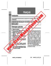 View WA-MP100H/110H pdf Operation Manual, extract of language French