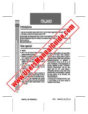 View WA-MP100H/110H pdf Operation Manual, extract of language Italian