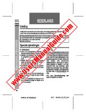 Ver WA-MP100H/110H pdf Manual de operación, extracto de idioma holandés.