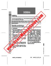View WA-MP100H/110H pdf Operation Manual, extract of language Swedish