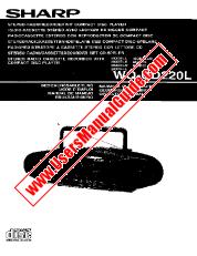 Voir WQ-CD220L pdf Manuel d'utilisation, allemand, français, italien, suédois, néerlandais, anglais, espagnol