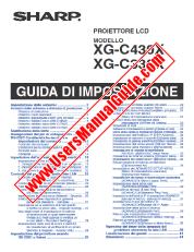 Ansicht XG-C430X/C330X pdf Bedienungsanleitung, Installationsanleitung, Italienisch