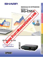 Ansicht XG-C55X pdf Bedienungsanleitung, Italienisch