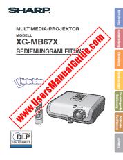 Ansicht XG-MB67X pdf Bedienungsanleitung, deutsch