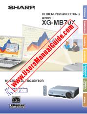 Ver XG-MB70X pdf Manual de Operación, Alemán