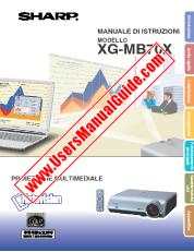 Voir XG-MB70X pdf Manuel d'utilisation, italien