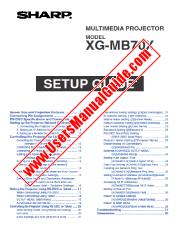 Ansicht XG-MB70X pdf Bedienungsanleitung, Installationsanleitung, Englisch