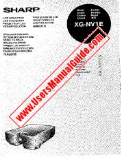 Ansicht XG-NV1E pdf Bedienungsanleitung, Auszug aus Sprache Niederländisch