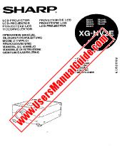 Voir XG-NV2E pdf Manuel d'utilisation, anglais, allemand, français, suédois, espagnol, italien, néerlandais