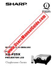 Vezi XG-P25XE pdf Manual de utilizare, poloneză