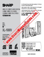 Ansicht XL-1000V pdf Bedienungsanleitung, Englisch Französisch Spanisch