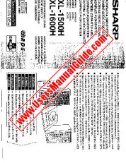 View XL-1500H/1600H pdf Operation Manual, extract of language English