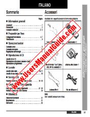 Ansicht XL-3000H pdf Bedienungsanleitung, Auszug aus Sprache Italienisch