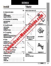 View XL-3000H pdf Operation Manual, extract of language Swedish