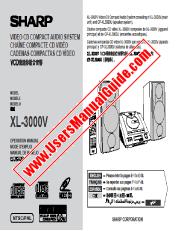 Voir XL-3000V pdf Manuel d'utilisation, anglais français espagnol