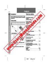 Ver XL-35H pdf Manual de operaciones, extracto de idioma francés.