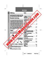 Ver XL-DAB9H pdf Manual de operación, extracto de idioma alemán.