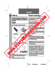 Ver XL-DV60H pdf Manual de operación, extracto de idioma alemán.
