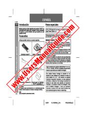 Ansicht XL-DV60H pdf Bedienungsanleitung, Auszug der Sprache Spanisch