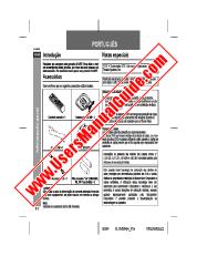 Voir XL-DV60H pdf Manuel d'utilisation, extrait de langue portugaise