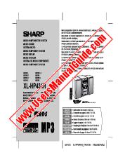 Voir XL-HP434H pdf Manuel d'utilisation, extrait de la langue anglaise