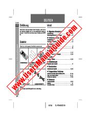 Ver XL-HP500H pdf Manual de operación, extracto de idioma alemán.