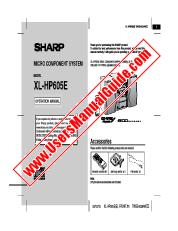 Ansicht XL-HP605E pdf Bedienungsanleitung, Englisch