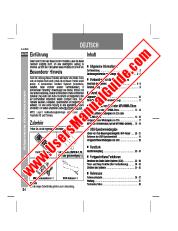 View XL-UH220H pdf Operation Manual, extract of language German