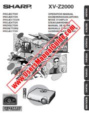 View XV-Z2000 pdf Operation Manual, extract of language German