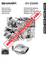 View XV-Z2000 pdf Operation Manual, extract of language Portuguese