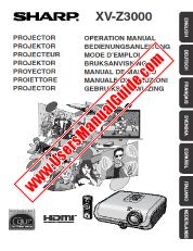 View XV-Z3000 pdf Operation Manual, extract of language English