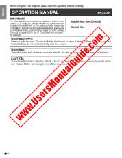 Vezi XV-Z7000E pdf Manual de utilizare, engleză