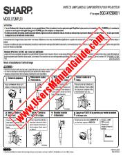 Voir XVZ-9000 pdf Manuel d'utilisation, l'unité de la lampe, en français
