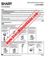 Ansicht XVZ-9000 pdf Bedienungsanleitung, Lampeneinheit, Englisch