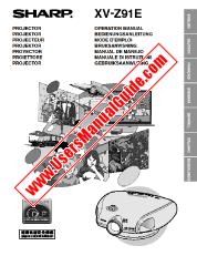 View XV-Z91E pdf Operation Manual, extract of language german