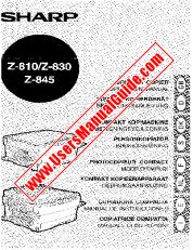 View Z-810/830/845 pdf Operation Manual, Italien, Spanish