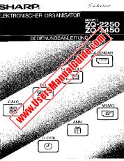 Voir ZQ-2250/2450 pdf Manuel d'utilisation, l'allemand