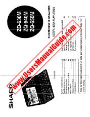Vezi ZQ-630M/640M/650M pdf Manual de utilizare, olandeză
