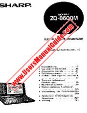 Ver ZQ-8600M pdf Manual de Operación, Alemán